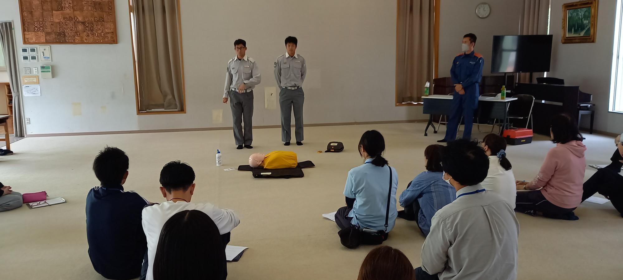 指導していただいた粕屋中部消防署