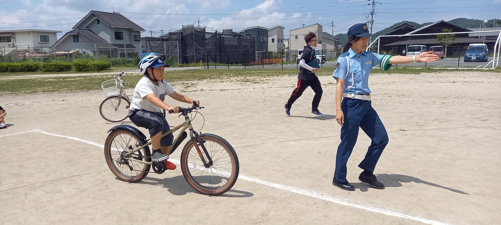 自転車の乗り方指導
