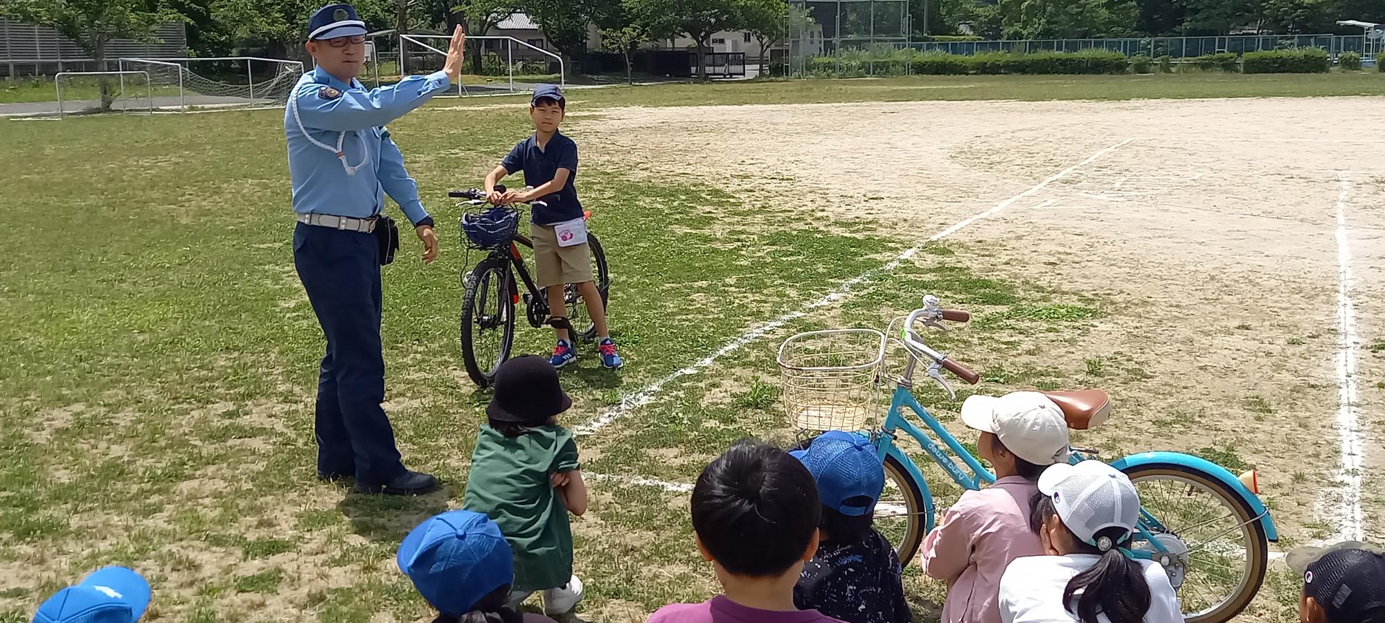 自転車の乗り方指導
