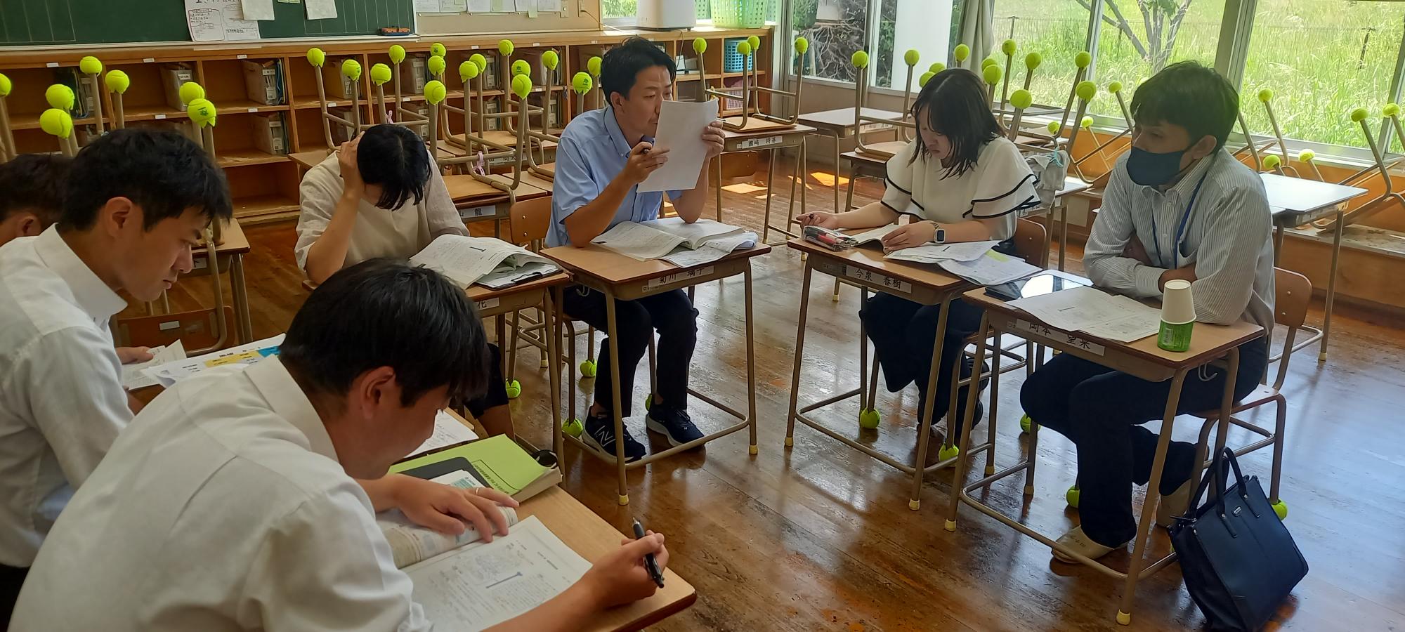 久山町の井上指導主事を招聘しての高学年算数科授業づくり研修