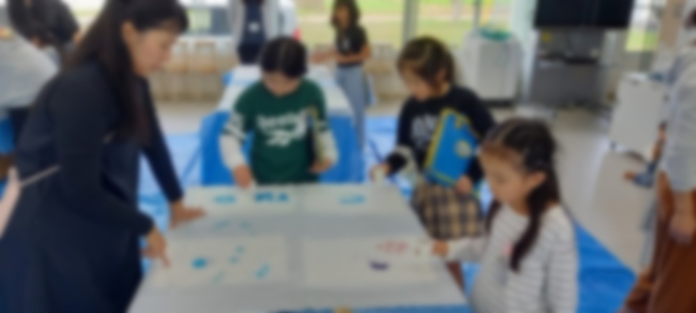 染物学級フラッグづくり