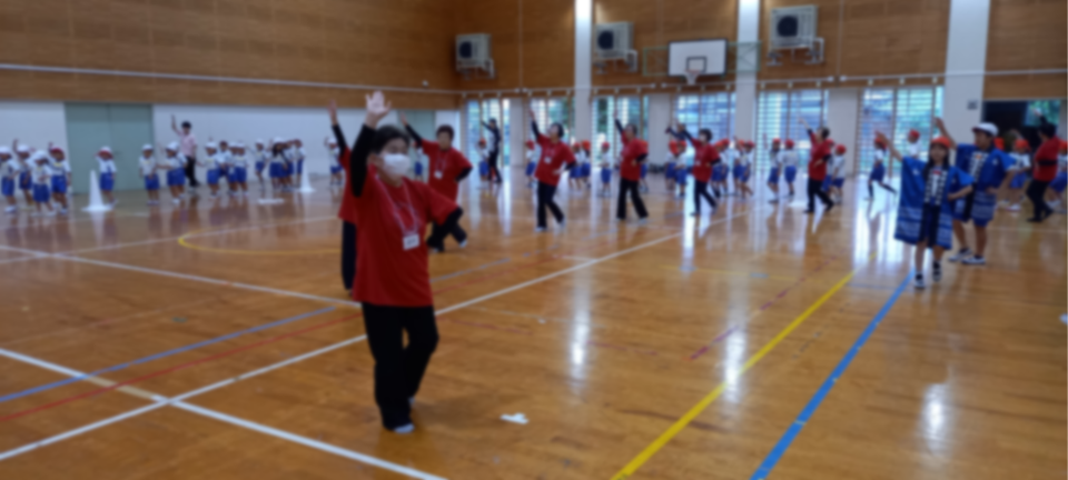 久山音頭指導の様子1