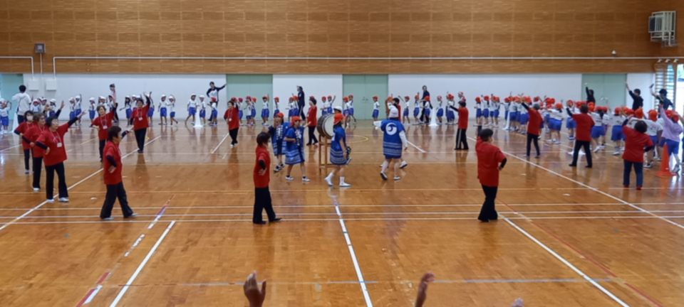 久山音頭指導の様子2