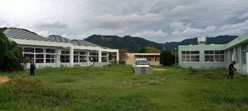 おやじの会除草作業1