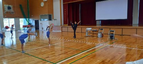 土橋選手アスリート出前授業1