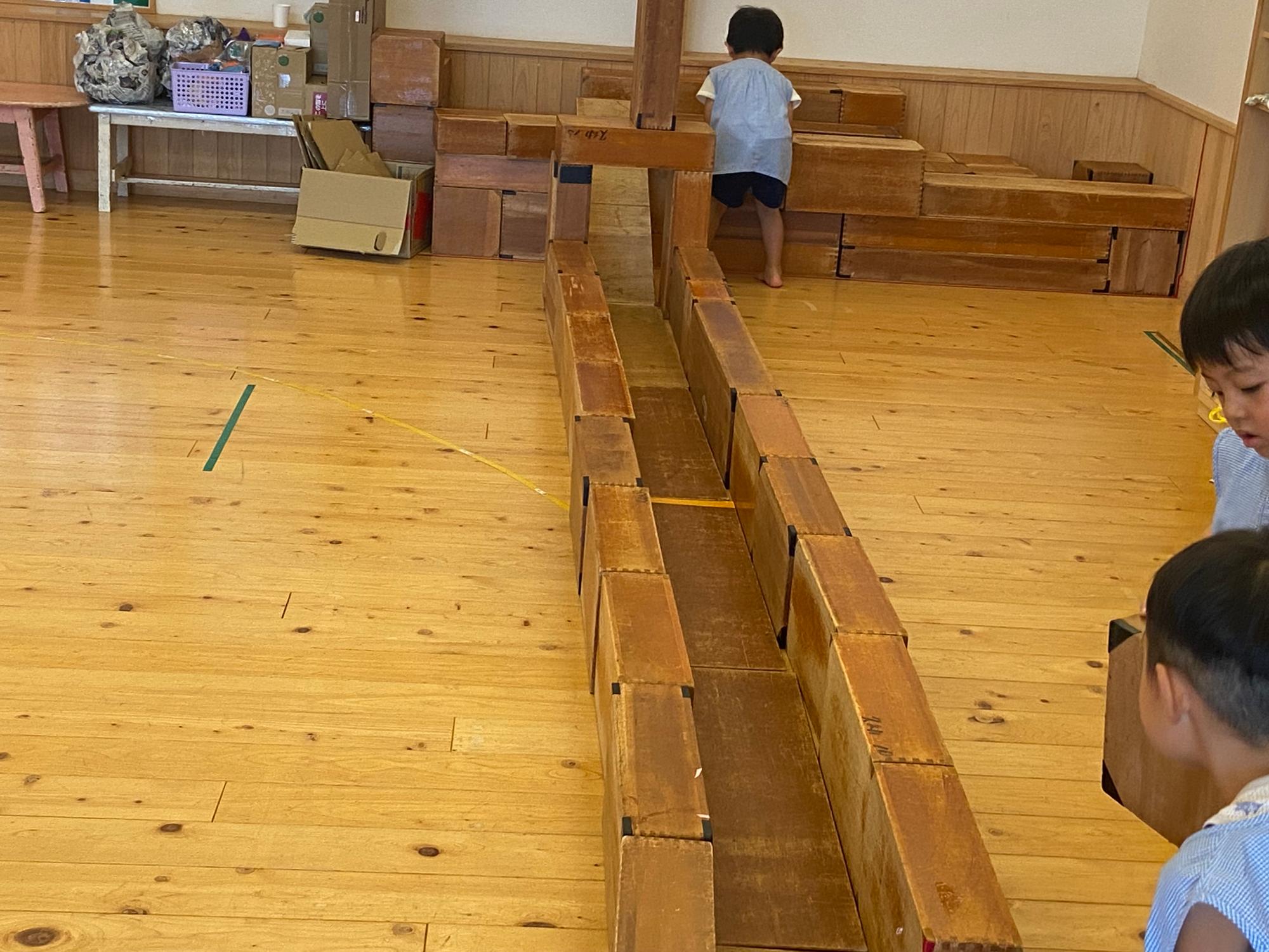 1学期の続きをしようよ積み木