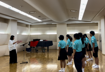 合唱の練習の様子