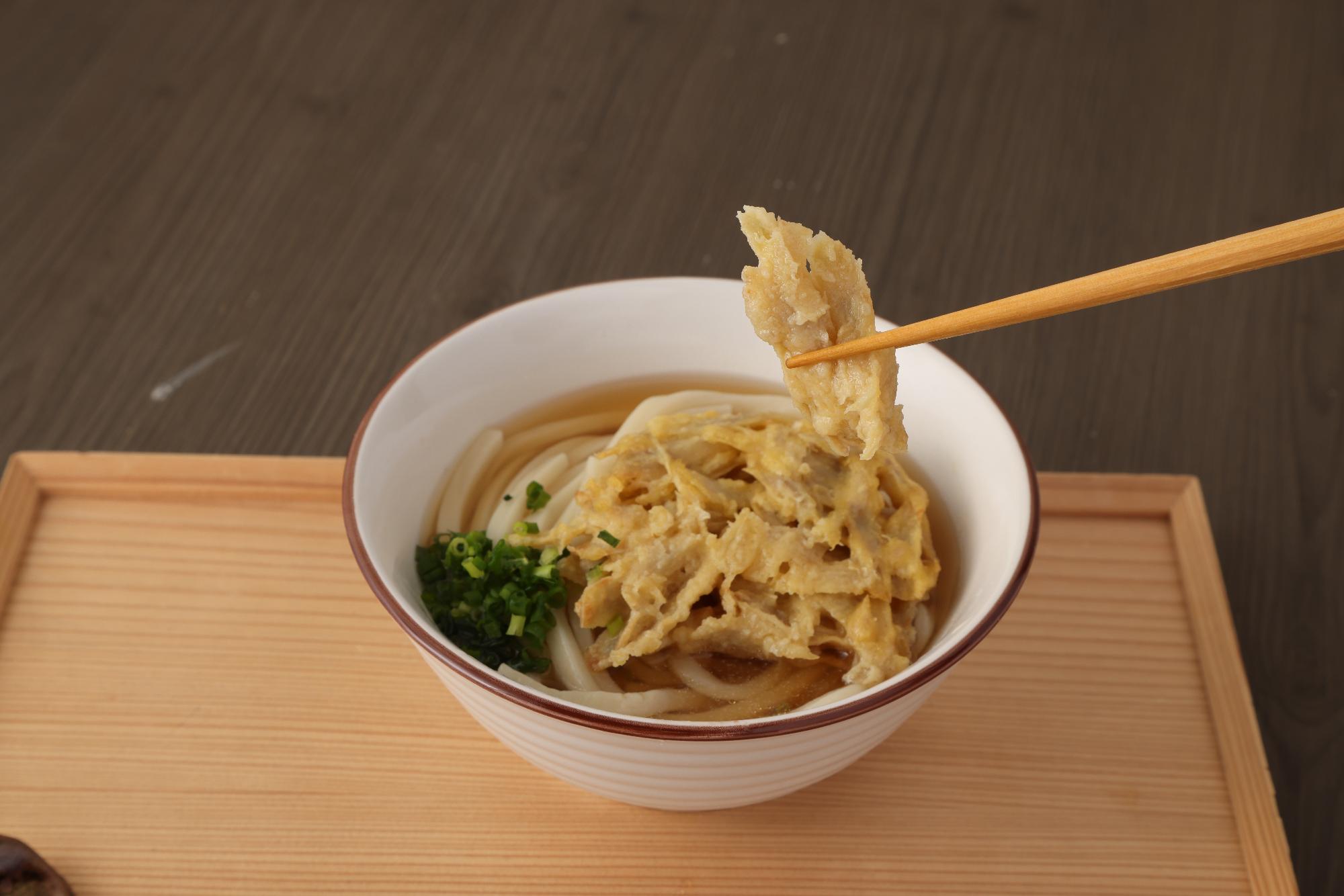 カトキチ具付きごぼう天うどん